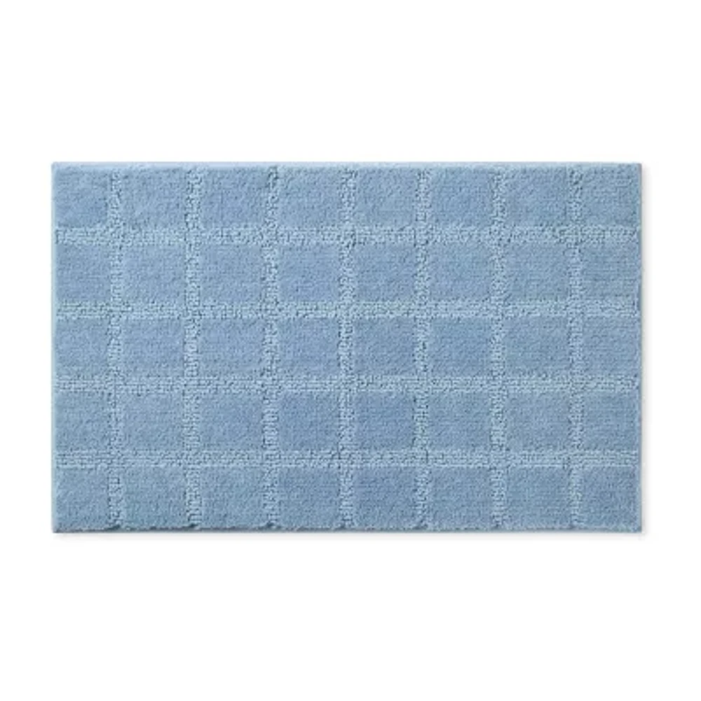 Town And Country Windowpane Bath Rug