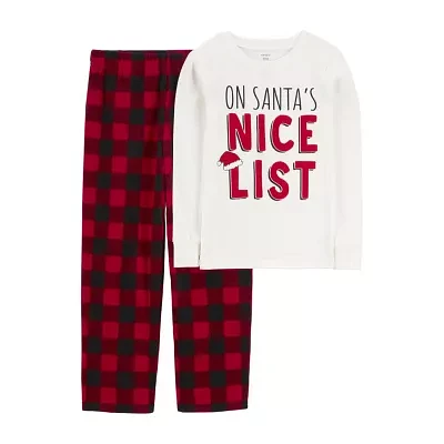 Carter's Little & Big Unisex 2-pc. Pant Pajama Set