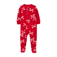 Carter's Toddler Girls Fleece Long Sleeve Footed Pajamas