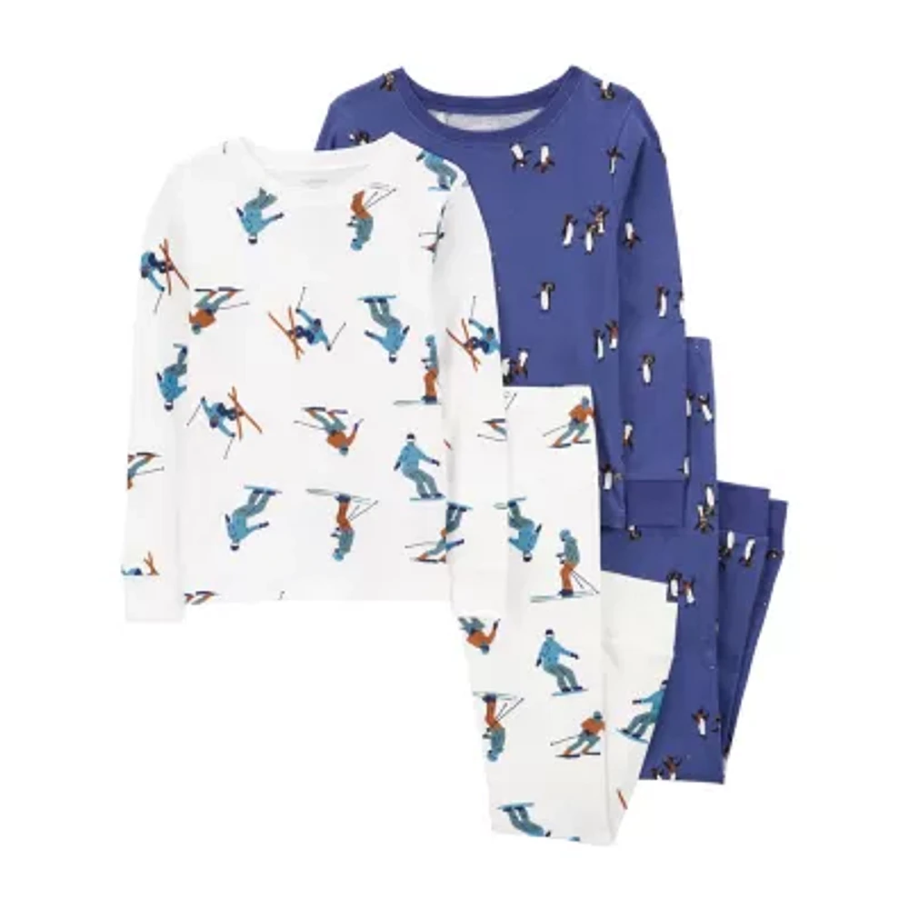 Carter's Little & Big Boys 4-pc. Pant Pajama Set