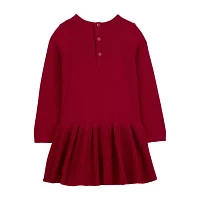 Carter's Toddler Girls Sweater Long Sleeve Fitted Sleeve A-Line Dress