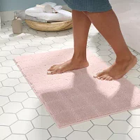 Town And Country Windowpane Blush Bath Rug