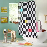 Town And Country Betty Black Shower Curtain