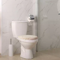 Town And Country Beige Toilet Lid Cover