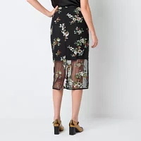 Worthington Womens Midi Pencil Skirt