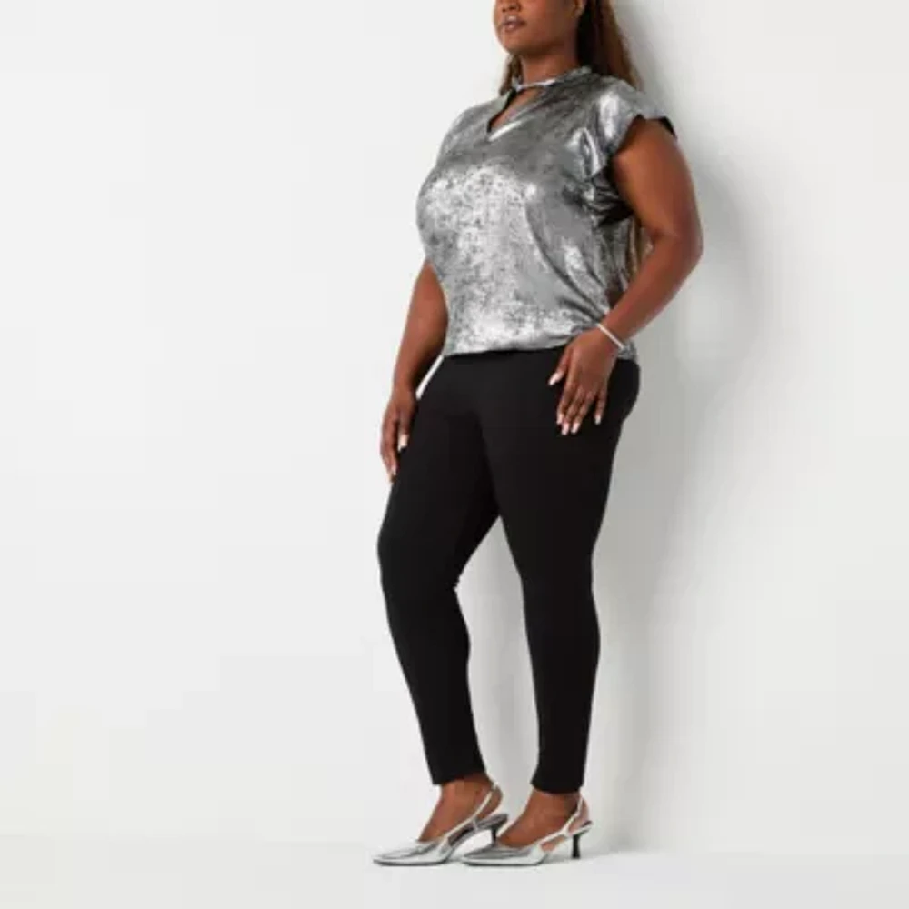 Worthington Womens Slim Pant-Plus