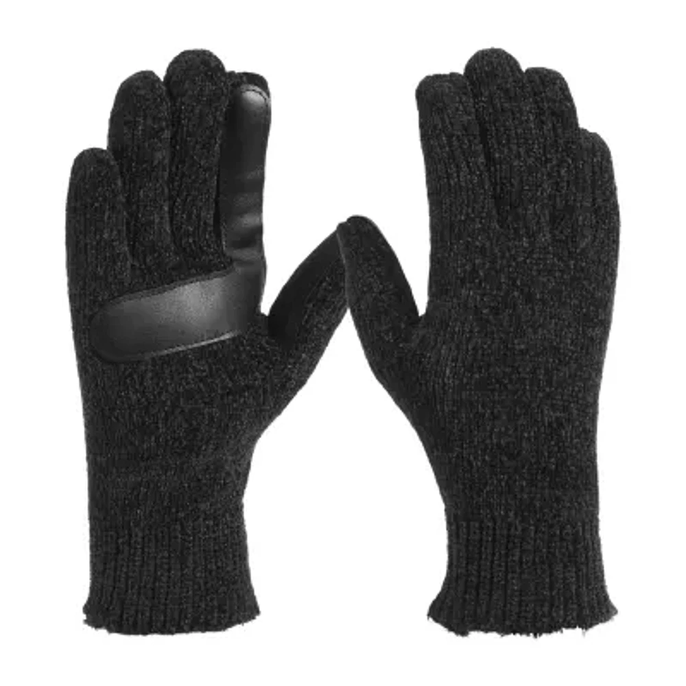 Isotoner Chenille Solid Glove Touch Screen Enabled Cold Weather Gloves