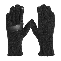 Isotoner Chenille Solid Glove Touch Screen Enabled Cold Weather Gloves