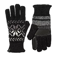 Isotoner Chenille Snowflake Glove Touch Screen Enabled Cold Weather Gloves