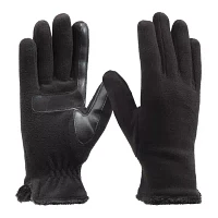 Isotoner Fleece Solid Glove Touch Screen Enabled Cold Weather Gloves