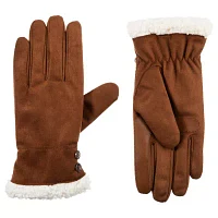 Isotoner Microsued Glove W/Button Touch Screen Enabled Cold Weather Gloves