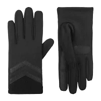 Isotoner Spandex Glove W/Rib Knit Insert Touch Screen Enabled Cold Weather Gloves