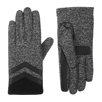 Isotoner Spandex Glove W/Rib Knit Insert Touch Screen Enabled Gloves