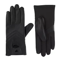 Isotoner Faux Leather Driving Glove Touch Screen Enabled Gloves