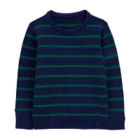 Carter's Toddler Boys Crew Neck Long Sleeve Pullover Sweater