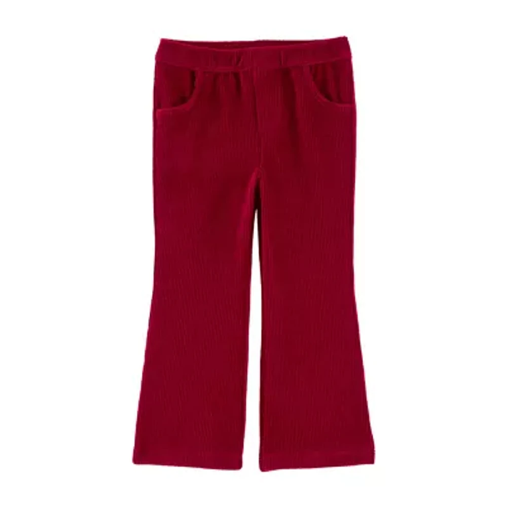 Carter's Toddler Girls Velour Flare Pull-On Pants