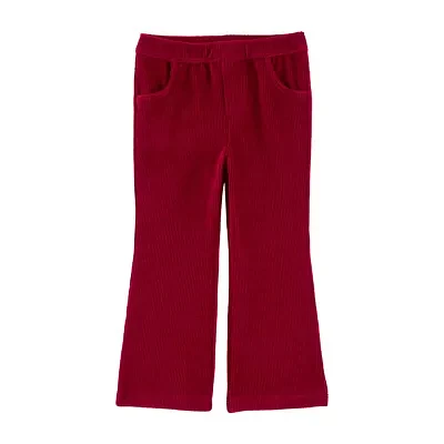 Carter's Toddler Girls Velour Flare Pull-On Pants