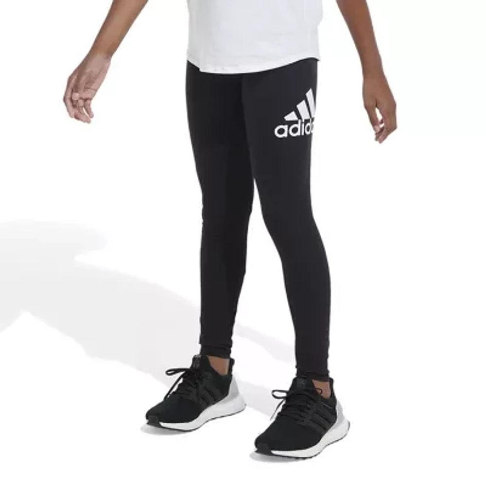 adidas Big Girls Mid Rise Full Length Leggings