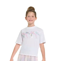 PUMA Big Girls Crew Neck Short Sleeve Graphic T-Shirt