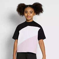 PUMA Big Girls Crew Neck Short Sleeve Graphic T-Shirt