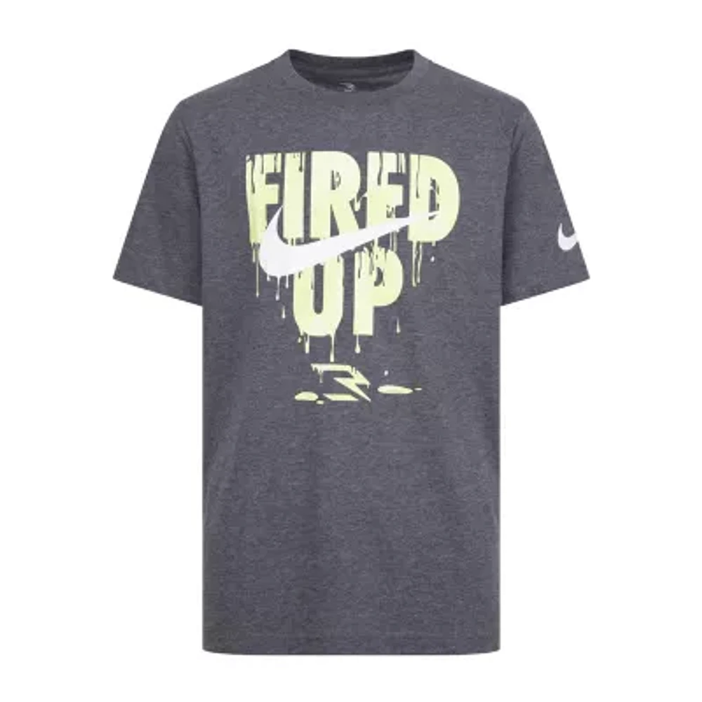 Nike 3BRAND by Russell Wilson Big Boys Crew Neck Short Sleeve Graphic T-Shirt