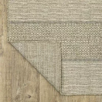 Covington Home Trinidad Stripe 36"X60" Indoor Outdoor Rectangular Accent Rug