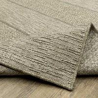 Covington Home Trinidad Stripe 36"X60" Indoor Outdoor Rectangular Accent Rug