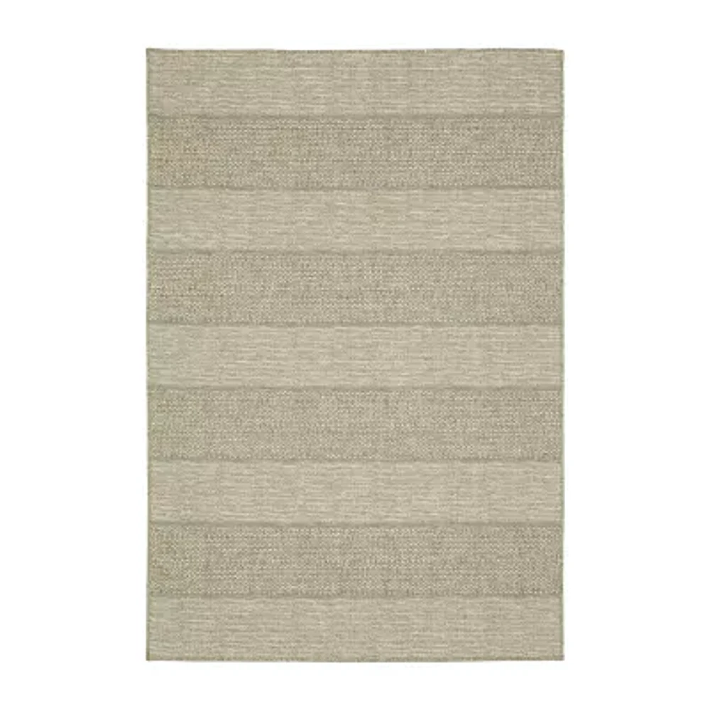 Covington Home Trinidad Stripe Indoor Outdoor Rectangular Area Rug