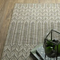 Covington Home Trinidad Woven Textured 22"X90" Indoor Outdoor Rectangular Runner