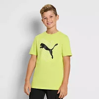 PUMA Big Boys Crew Neck Short Sleeve Graphic T-Shirt