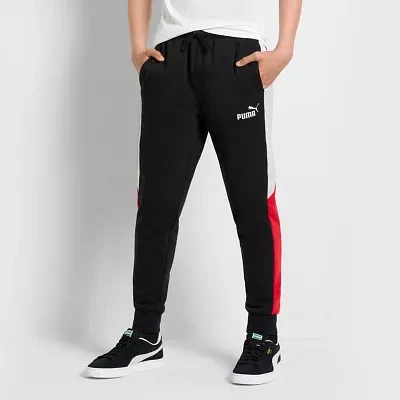 PUMA Big Boys Cuffed Fleece Jogger Pant