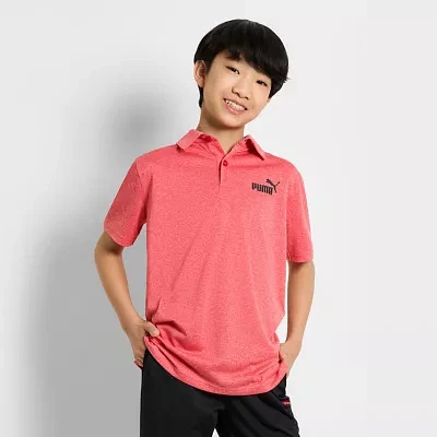 PUMA Big Boys Short Sleeve Polo Shirt