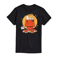 Mens Short Sleeve Peanuts Halloween Graphic T-Shirt