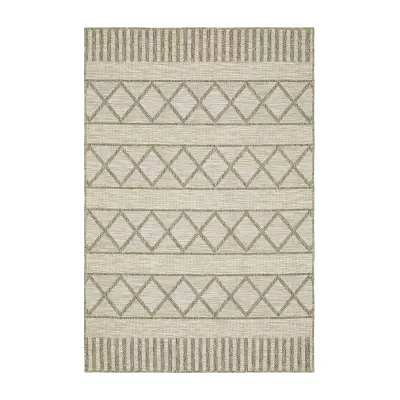 Covington Home Trinidad Geometric Stripes 36"X60" Indoor Outdoor Rectangular Accent Rug