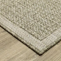 Covington Home Trinidad Textured Solid 36"X60" Indoor Outdoor Rectangular Accent Rug