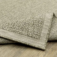 Covington Home Trinidad Textured Solid 36"X60" Indoor Outdoor Rectangular Accent Rug