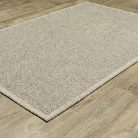 Covington Home Trinidad Textured Solid Indoor Outdoor Rectangular Area Rug