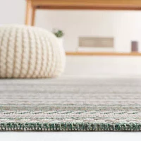 Martha Stewart Joan Stripe Water Resistant Indoor Rectangular Area Rug