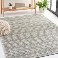 Martha Stewart Joan Stripe Water Resistant Indoor Rectangular Area Rug