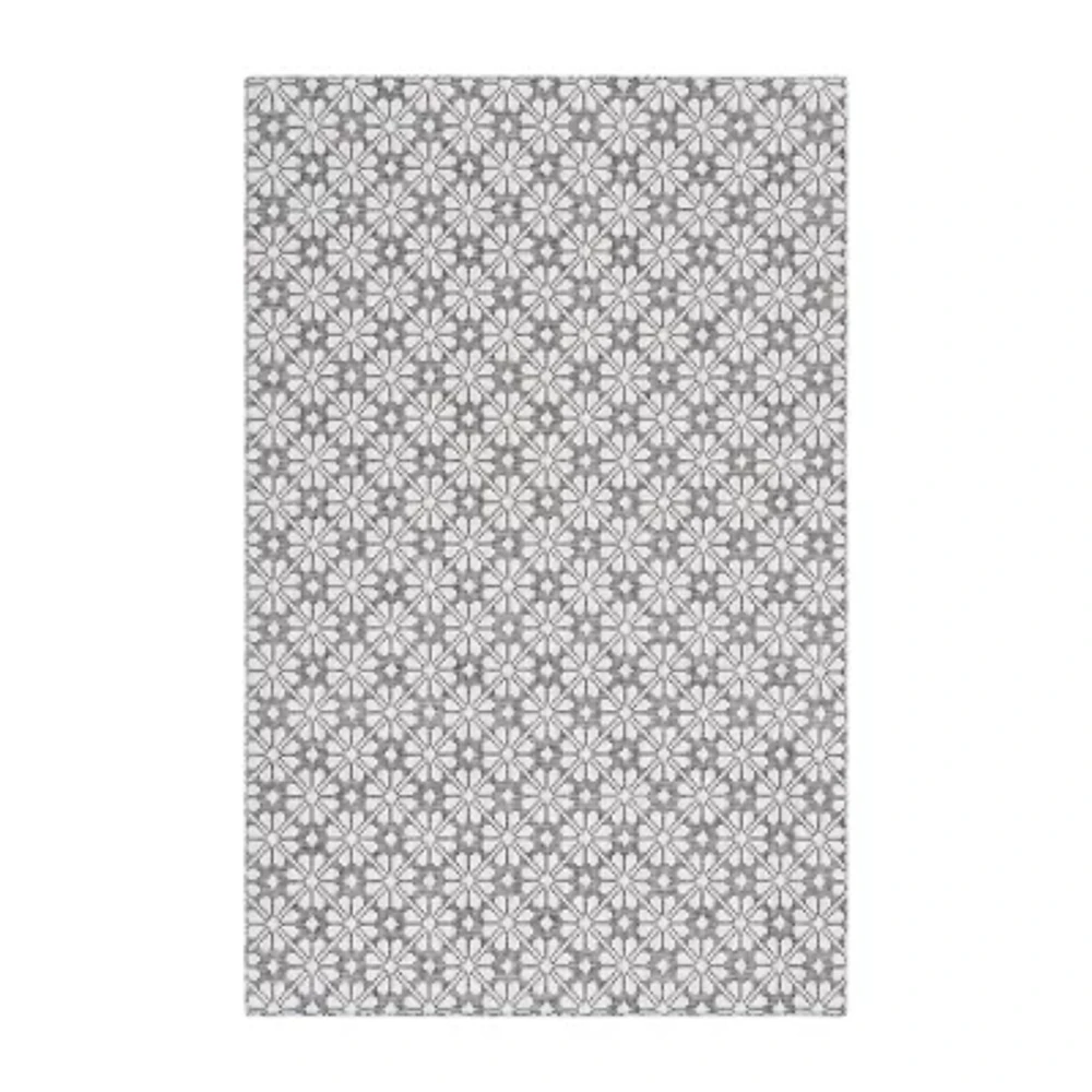 Martha Stewart Kalden Floral Water Resistant Indoor Rectangular Area Rug