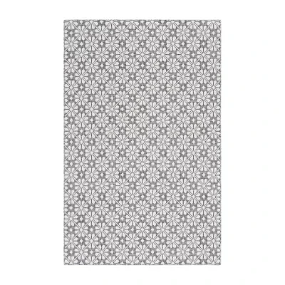 Martha Stewart Kalden Floral Water Resistant Indoor Rectangular Area Rug