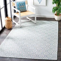 Martha Stewart Kalden Floral Water Resistant Indoor Rectangular Area Rug