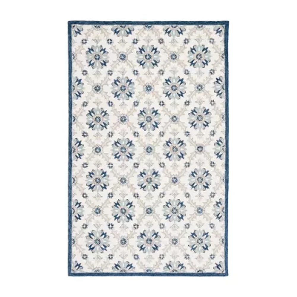 Martha Stewart Ivy Floral Hand Tufted Indoor Rectangle Area Rug