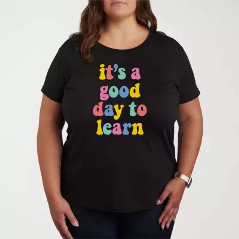 It’S A Good Day Womens Plus Crew Neck Short Sleeve T-Shirt