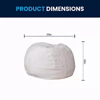 Dillion Bean Bag Furry Chair