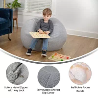 Dillion Sherpa Bean Bag Chair