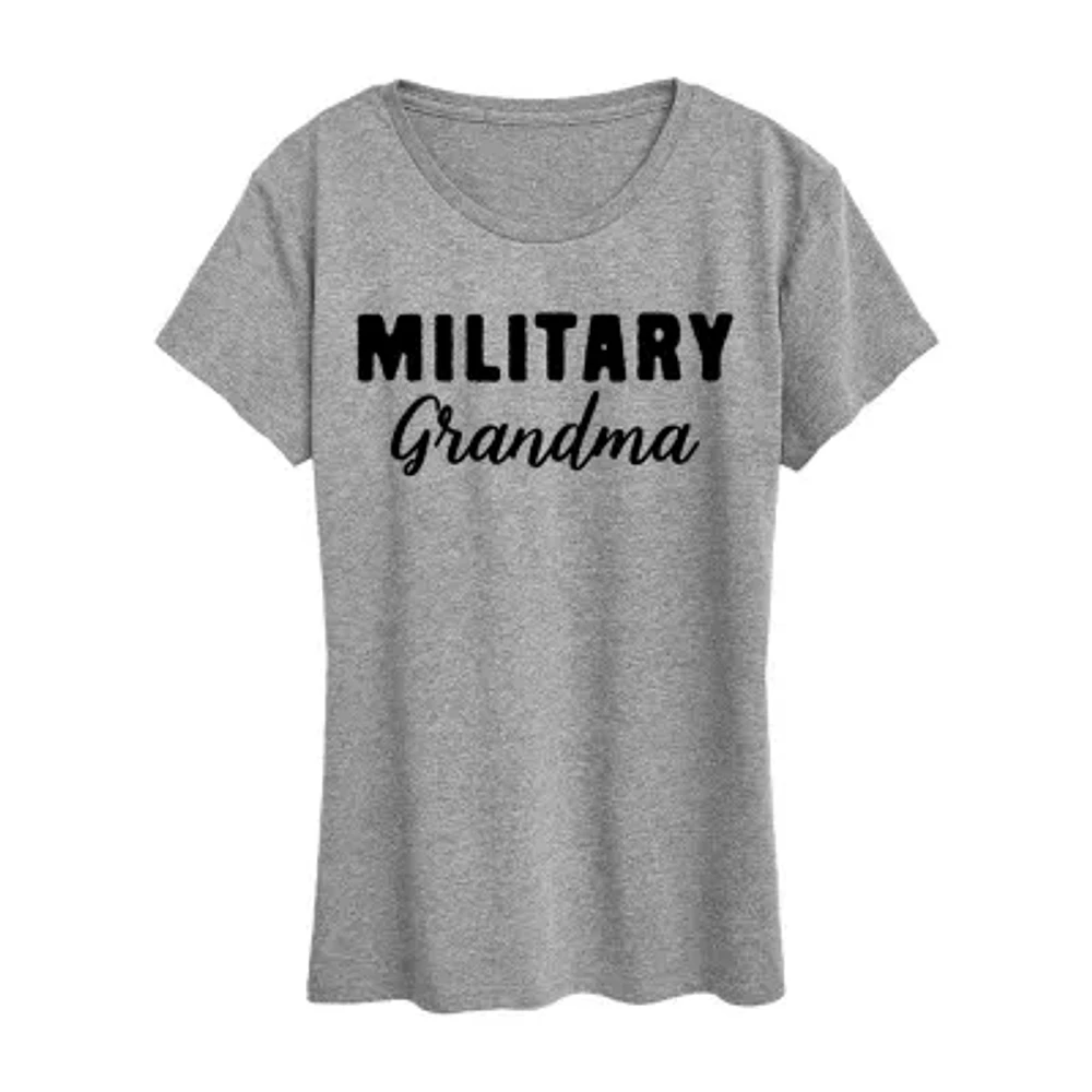 Military Womens Short Sleeve Graphic T-Shirt