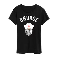 Nurse Womens Short Sleeve Graphic T-Shirt