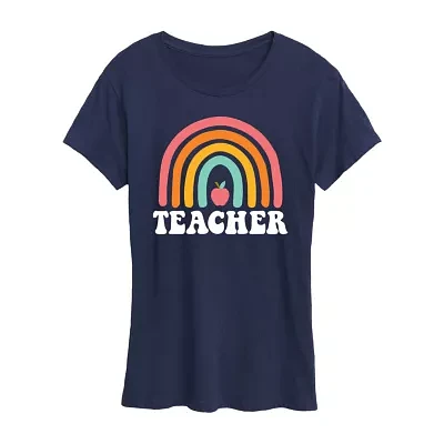 Teacher Womens Short Sleeve Graphic T-Shirt