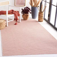 Martha Stewart Adira Geometric Water Resistant 6'5"X6'5" Indoor Square Area Rug"